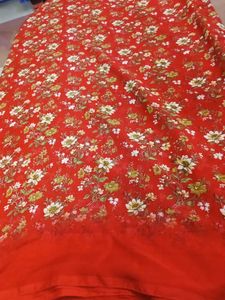 Red Georgette Sareefor Daily Wear