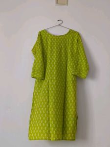 Green Printed Kurti