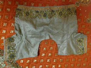 Golden Daimond Work Saree With Blouse 🔥