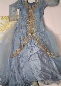 Elegant Embroidered Anarkali Gown