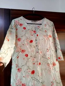 Floral Print Kurta