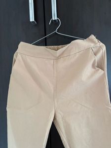 Beige Casual Pants