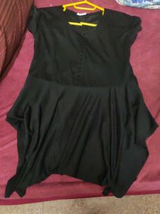 Elegant Black Peplum Top