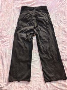 Wide Leg Black Denim Jeans (women's)