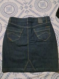 Denim Pencil Skirt