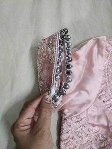 Beautiful Pink Designer Lehngaa With Heavy Flayer.