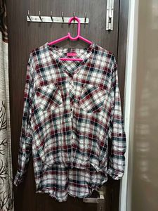 Checkered Casual Slim Neck Shirt