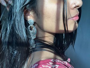 Elegant Oxidised Jhumka Jhumki Earrings