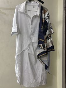 Pretty White Shirt Dress