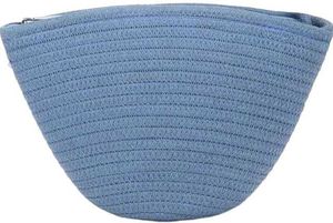Blue Daisy Jute Sling bag