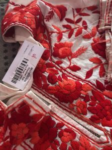 Red Embroidered Suit Set