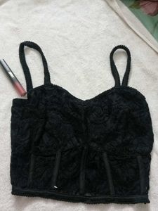 Mesh Embroidery Top
