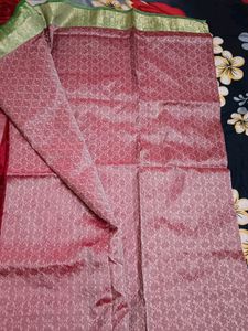 Benarasi Silk Sareewith No Blouse Piecr