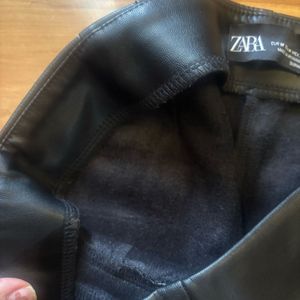 Zara Faux Leather Leggings