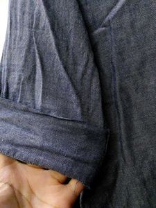 Elegant Blue Cotton Kurti