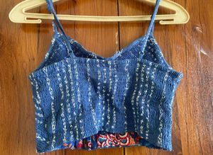 It&#39;s New Blue Crop Top