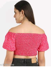 Pink Off-Shoulder Top