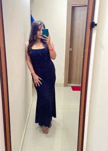 Navy Black Dress