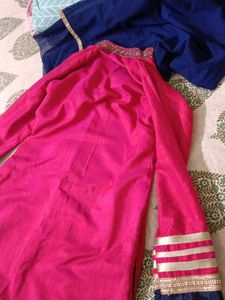 Beautiful Long Zridaar Kurta With Pazama N Dupatta
