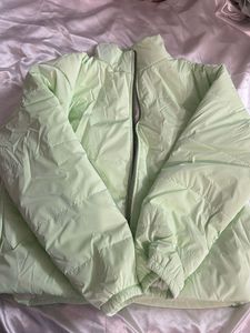 Light Green Puffer Jacket