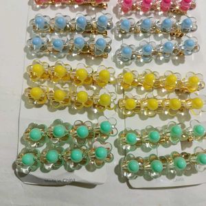 Colorful Flower Hair Clips