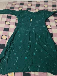 Green Printed Kurti/Dress