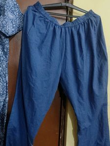 Blue Printed Kurta Set