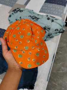 Combo Of Shorts+Kaftan Top+Cap