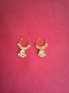 Nose Pin Earrings And Starts 4 Pc
