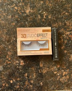 UNUSED Swiss Beauty Lashes + Lash Glue Combo