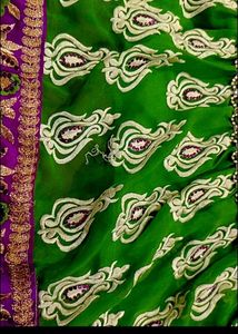 💚💜 Purple And Green Wedding Beautiful Long Frock