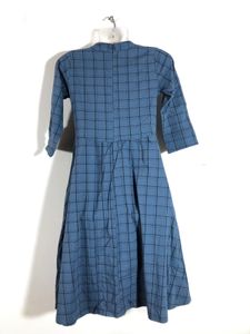 Dark Blue Checked Dress (Women’s)