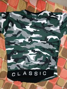 Camouflage Print T Shirt