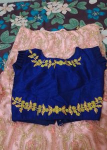 Ready Made Blouse With Net Lahenga