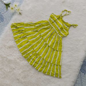 Yellow Striped Sundress