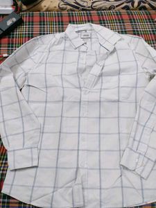 Limited White Plaid Shirt