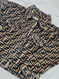 Fendi Print Fur Jacket
