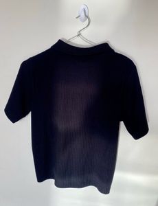 Black  Polo Top