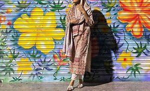 Floral Print Salwar Kameez Set