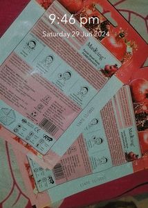 Masking Pomegranate Sheet Masks