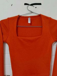 Orange Crop Top