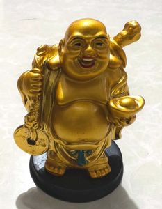 Laughing Buddha Statue Golden