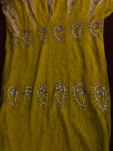Lime Green Embellished Lehenga Choli Set