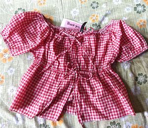 Red Gingham Top
