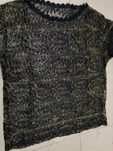 Elegant Black Lace Top