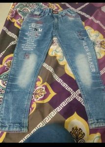 Unique Graphic Print Jeans