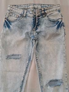 Ripped Light Wash Jeans