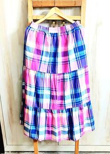 Long Printed Skirt Waist Size-30
