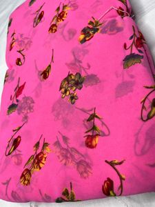GEORGETTE FLORAL SAREE FOR WOMEN