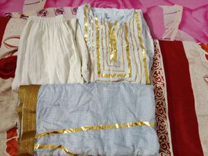 3pcs Anarkali Gotta Pati Set